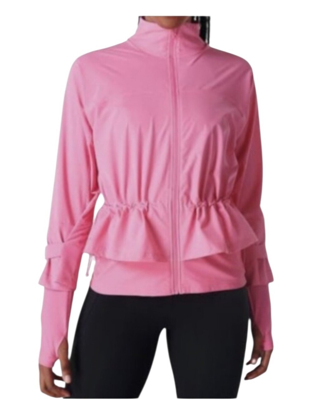 Sweaty Betty Womens Pink Fast Track Running Jacket Size 14